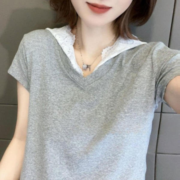 라틴댄스복 댄스스포츠 줌바 방송 반팔 티셔츠 여성 사교 라인 댄스상의 - 상품 이미지