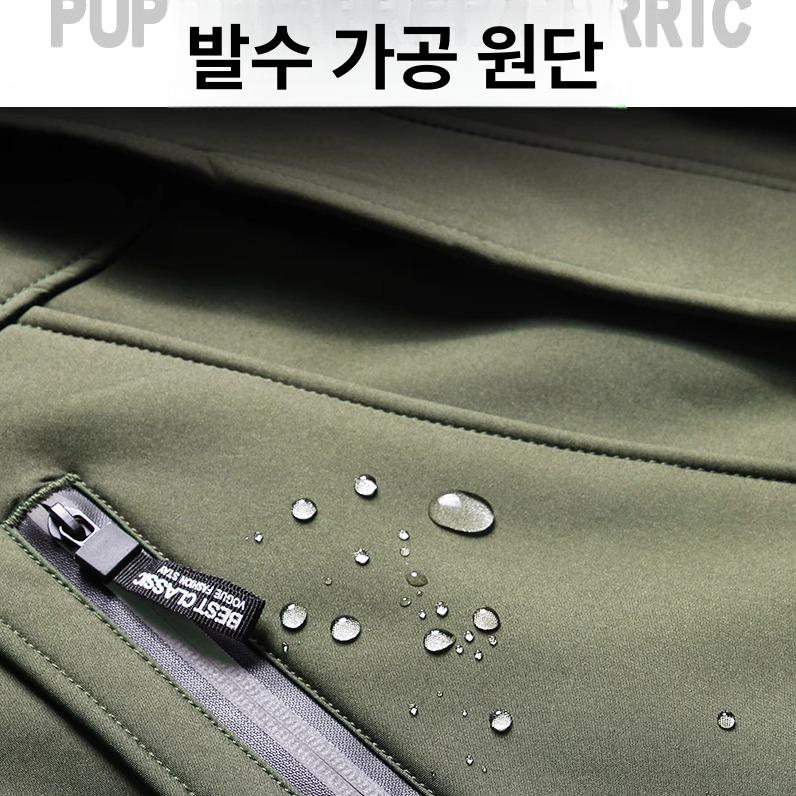방풍 방수자켓 남자 간절기 바람막이 점퍼 기능성 윈드브레이커 남성용 후드 등산복 - 상세 이미지 4