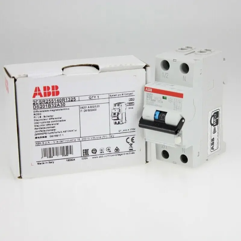 ABB 잔여 전류 작동 회로차단기 DS201B32A30/DS201C32A30