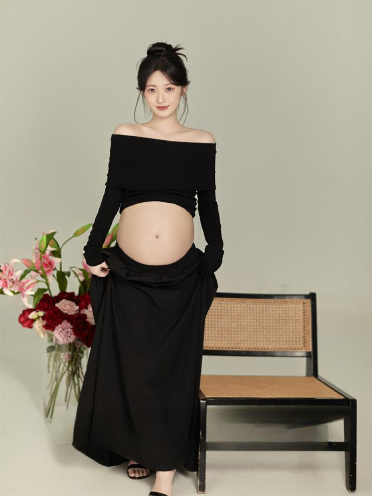 투피스 의상 우아한 셀프웨딩 스튜디오 웨딩스냅 원피스 여성용 블라우스 행사 화보 - 상품 이미지