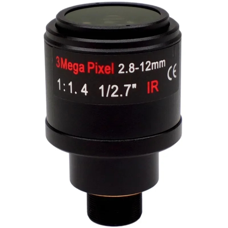 M12 수동 줌 렌즈 2.8-12mm 300만 인터페이스 1/2.7인치 고화질
