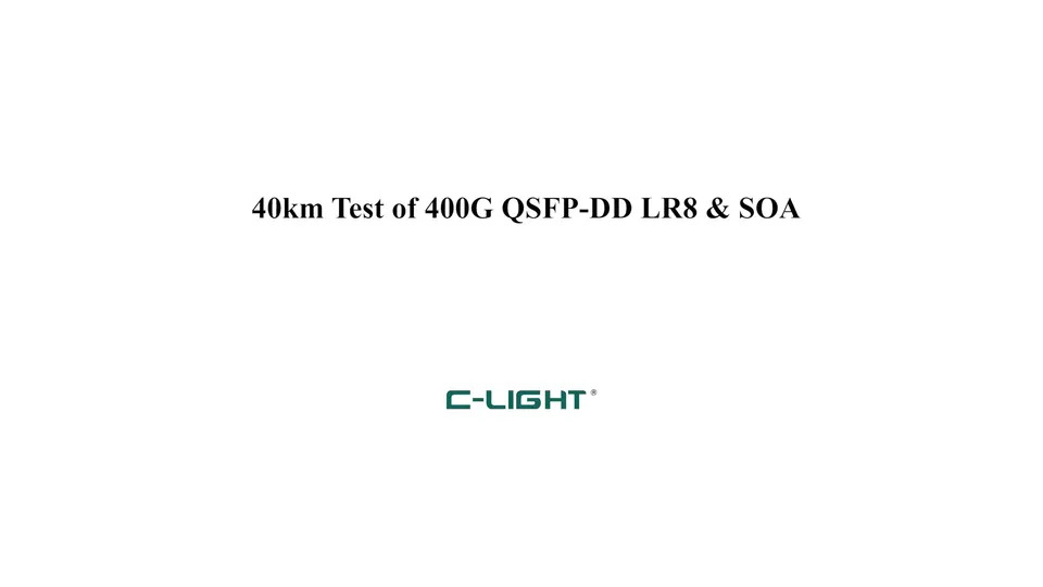 C-LIGHT CL400GQDDSR8 400GBase QSFPDD 400G 850nm SR8 100m 데이터 센터 솔루션 트랜시버 모듈