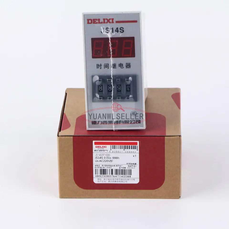 DELIXI 디지털 디스플레이 타임 릴레이 JS14S 220V 0.1-H 신
