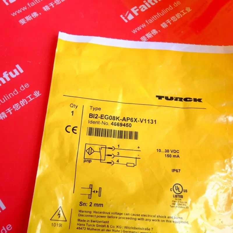 Turck 4669450 센서 Bi2-EG08K-AP6X-V1131