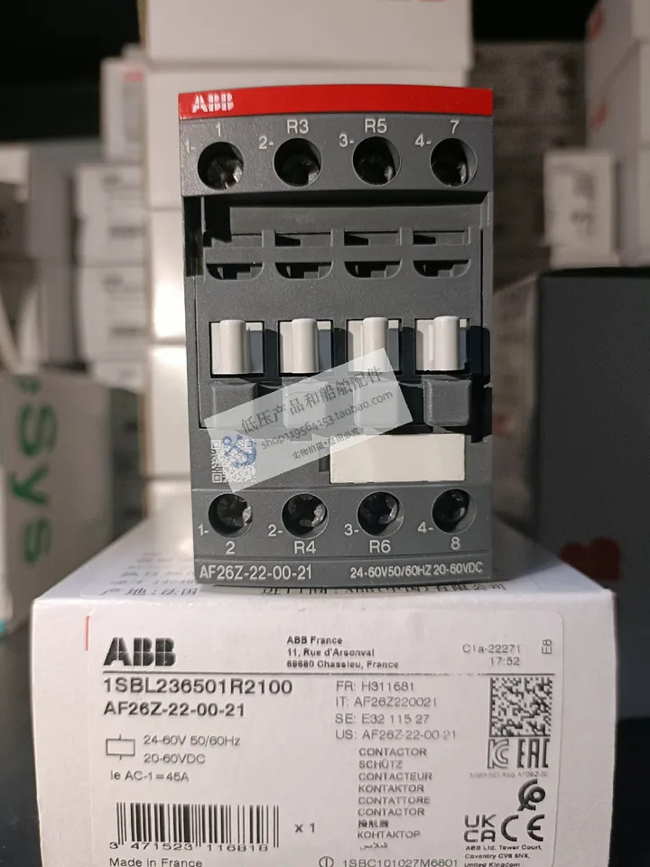 오리지널 ABB DC AC 공통 접촉기 AF26Z- 22-00-21 24-60VAC/DC 신