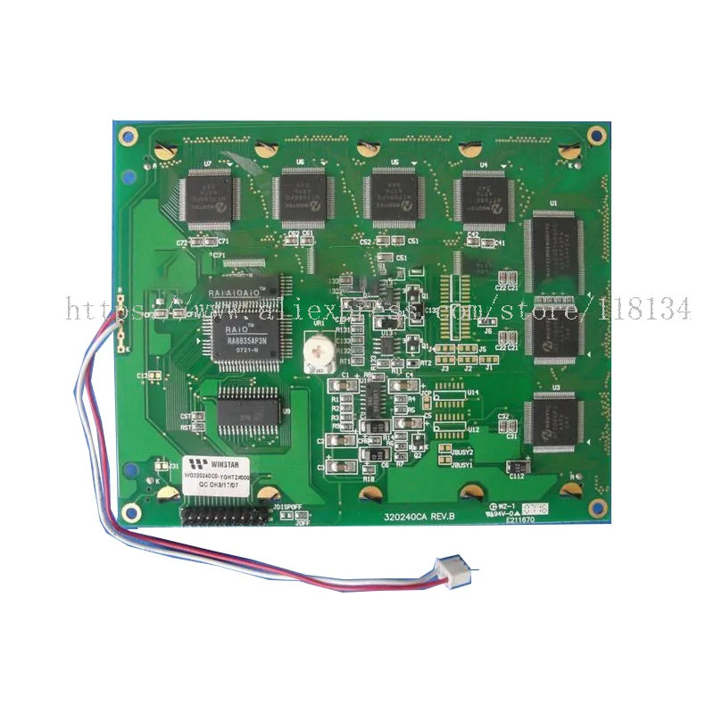 WTAR 교체LCD 스크린 디스플레이 WG320240C0-TMIVZ 220 320240C RE V.F I 320240CA V.B
