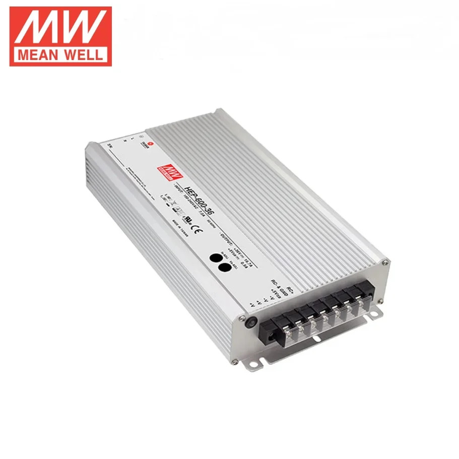 MEAN WELL HEP-600C HEP-600C-12 600W 14.4V 35A 알루미늄 쉘 필링 테이프 PFC 밝은 위사 3단계 충전기