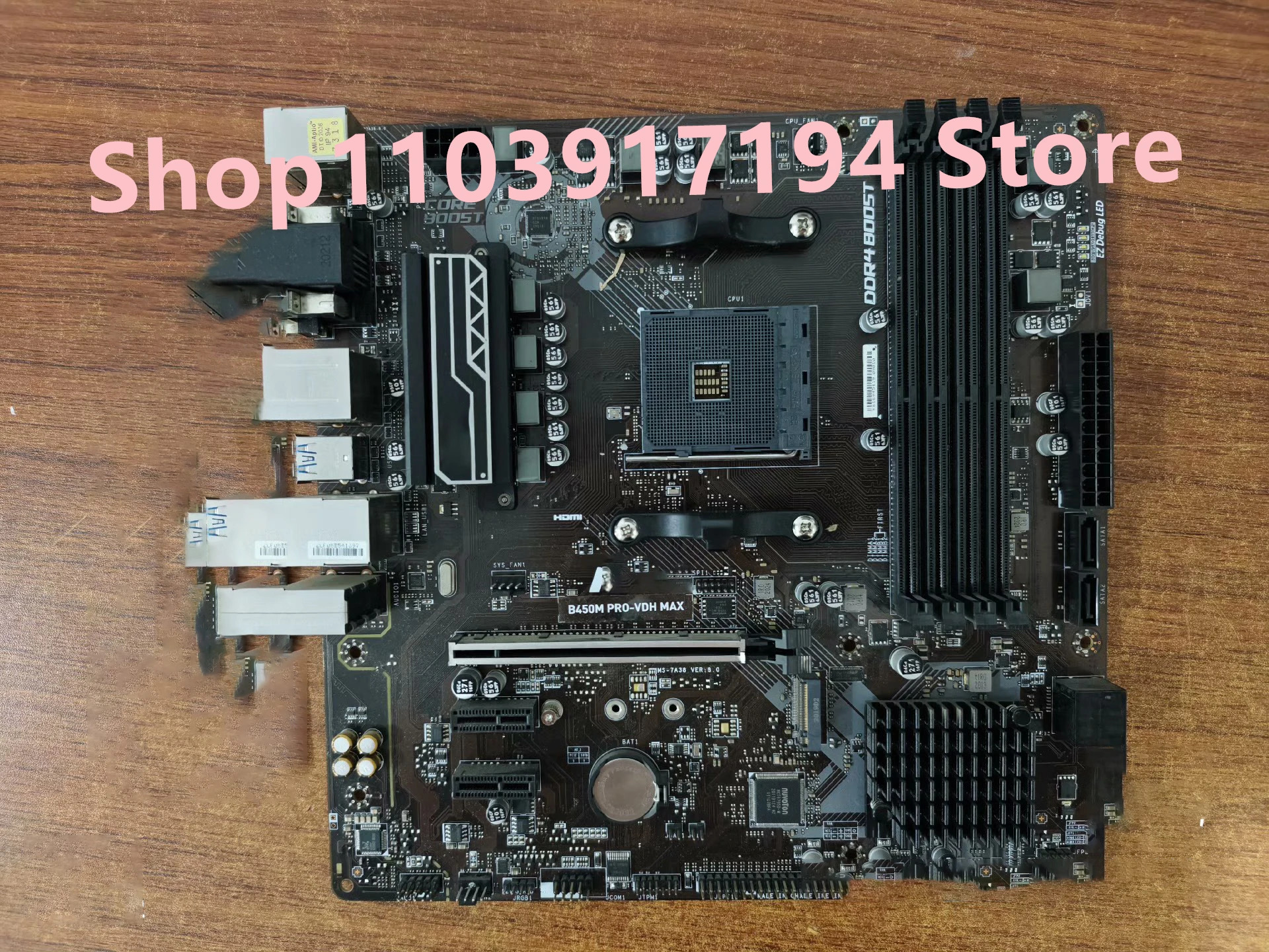 MSI B450M PRO-VDH MAX 마더보드 지지대 5 세대 Ryzen호환프로세서