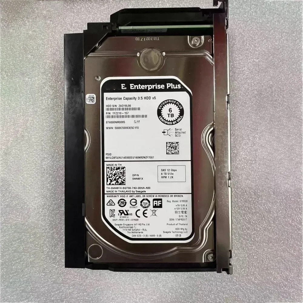 Dell ST6000NM0095 0MM81X MM81X 6T 6Tb SAS SCV2080 SC 서버 하드 용