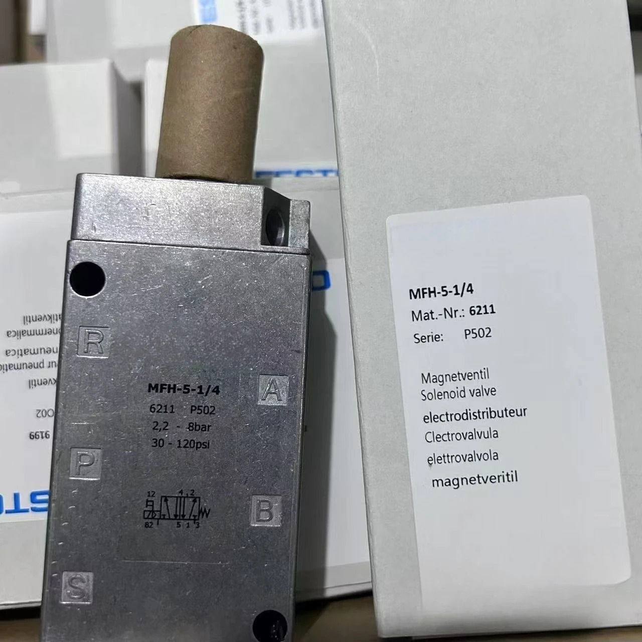 솔레노이드 밸브 MFH-5-1/2-EX 535908 MFH-5-1/2-S 35547 MFH-5-1/2-S-EX 535911 MFH-5-1/4 6211 MFH-5-1/4-B 159