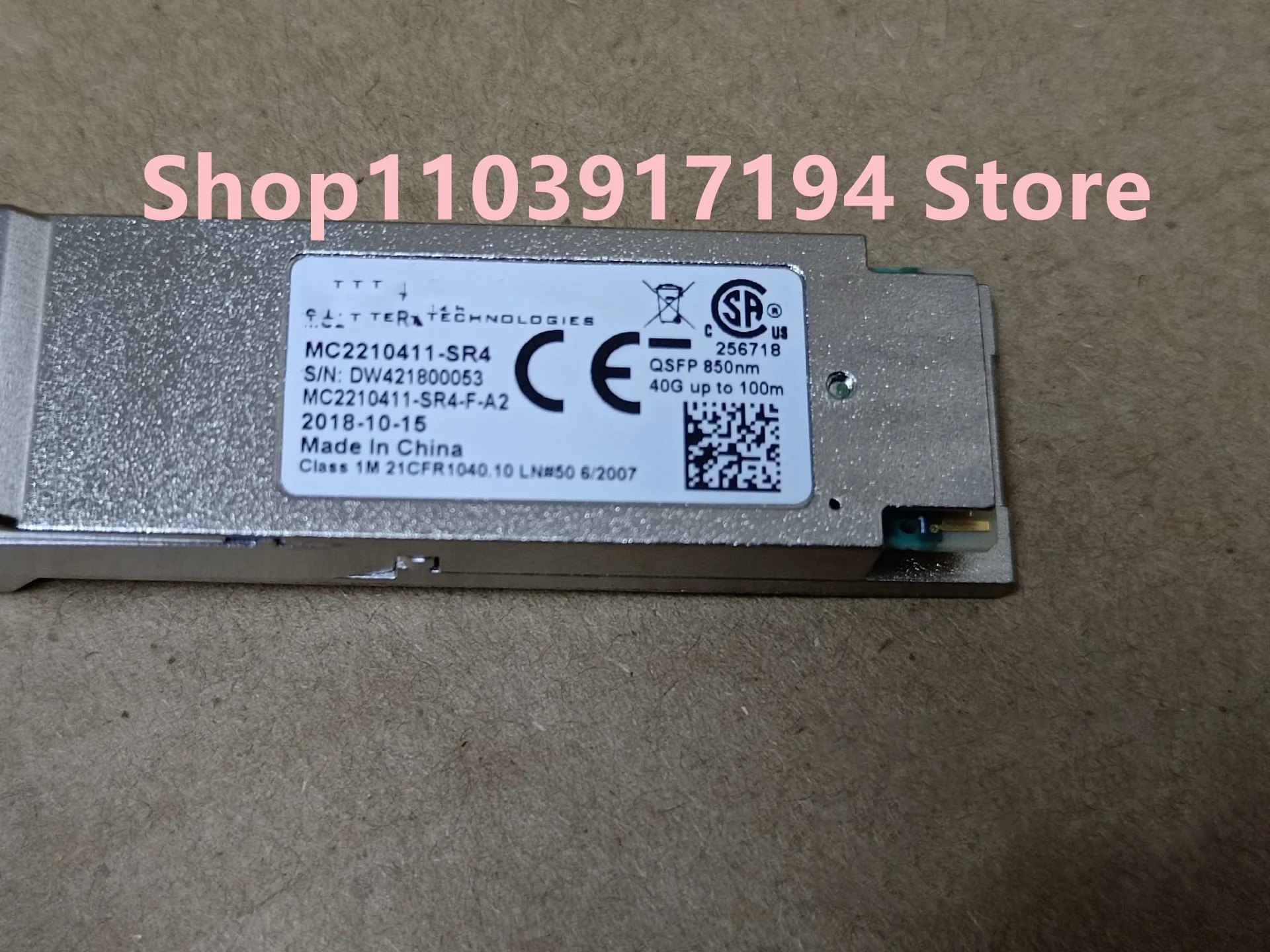 멜라녹스 MC2210411-SR4 모듈 QSFP 850nm 40G 100m