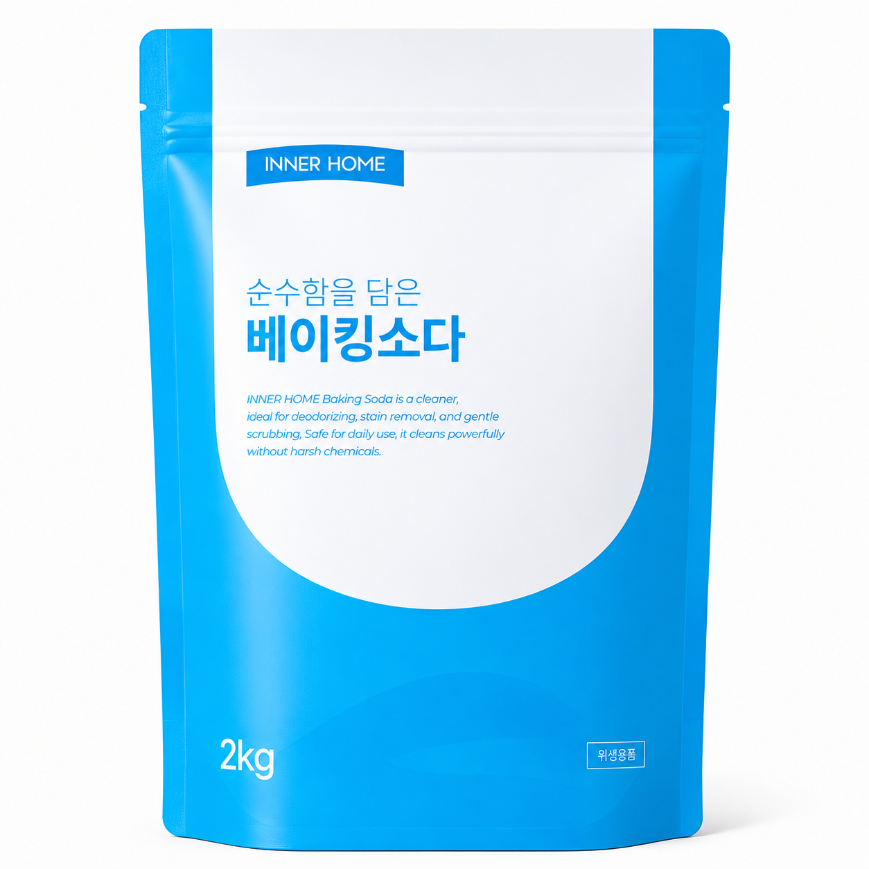 이너홈 베이킹소다 다목적 세정제 주방 욕실 탈취 청소 2kg, 1개