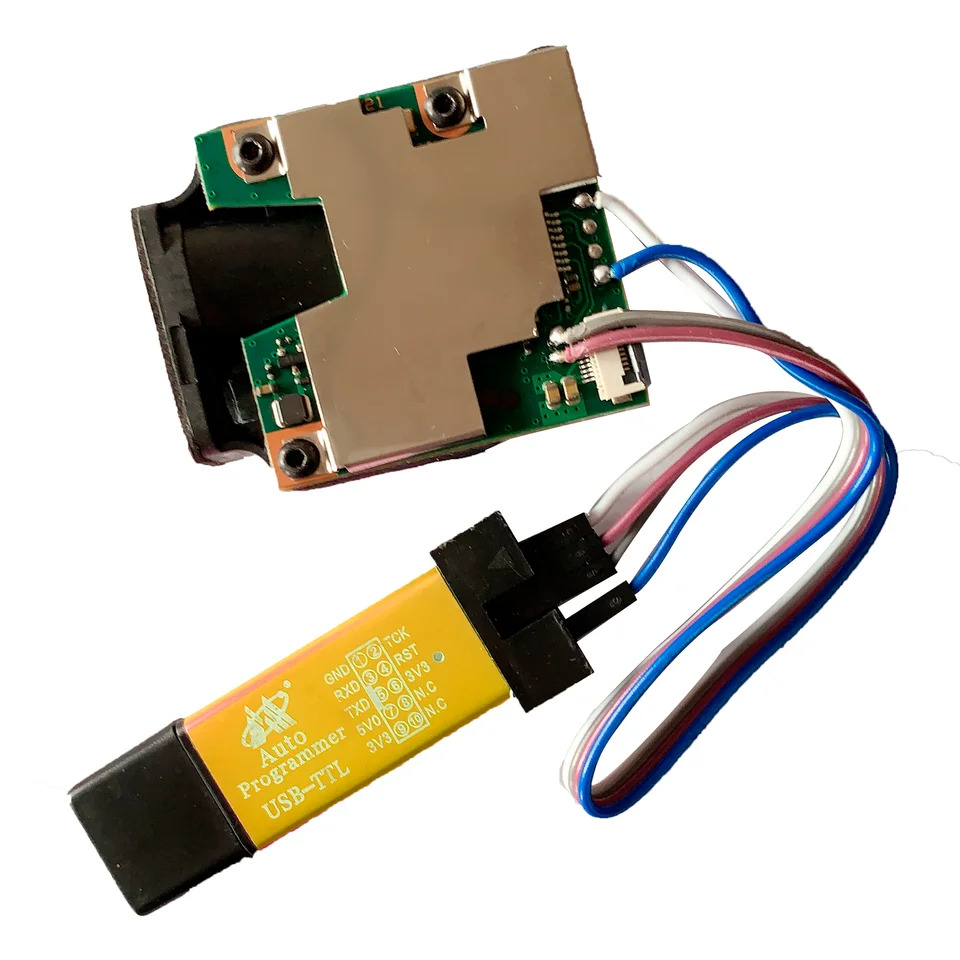 ASCII 코드로 0.2mm 해상도 통합 레이저 거리 측정기 모듈 센서
