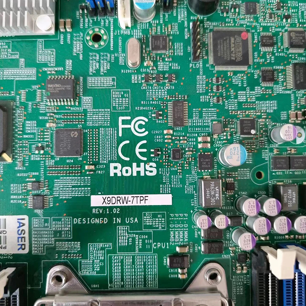 슈퍼마이크로 마더보드 Xeon 프로세서 E5-2600 V1 V2 군 LGA2011 DDR3X9DRW-7TPF