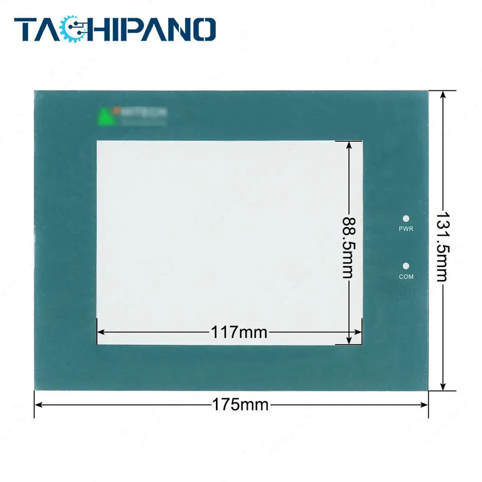 Hitech PWS1711-STN6 플라스틱 커버 터치 스크린 전면 오버레이