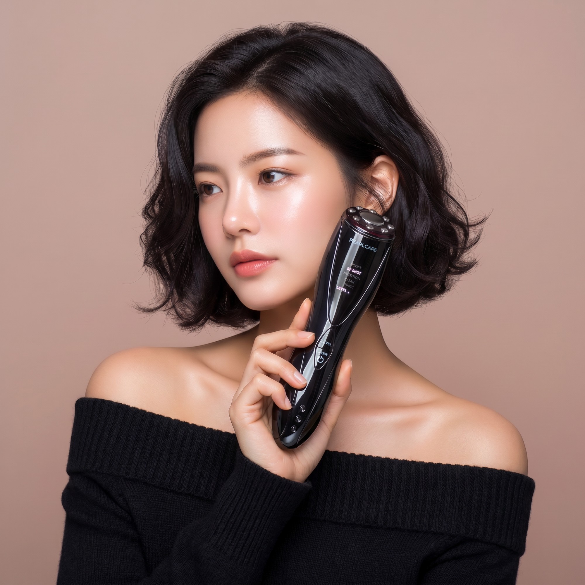 펄케어 트리플웨이 고주파 초음파 뷰티 디바이스 얼굴 마사지기 기계 갈바닉 홈케어 - 상세 이미지 2