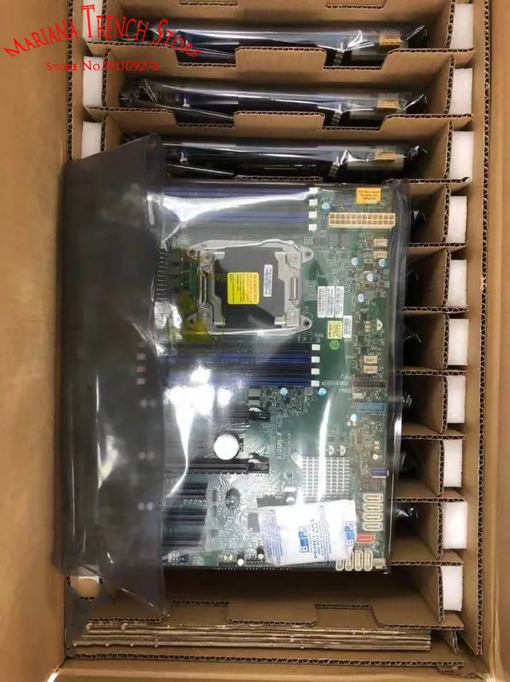 슈퍼마이크로 산업패키지 마더보드X10SRL-F LGA2011 E5-1600/2600 V3/V4 패밀리 DDR4 ECC 7 PCI-E 슬롯