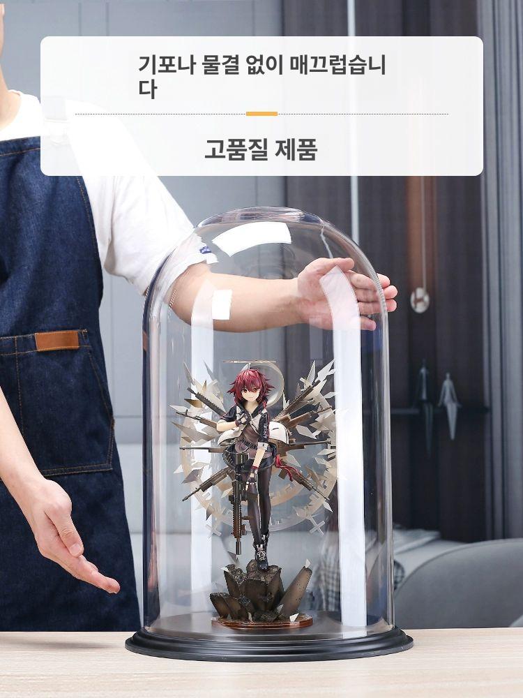 소품보관함 소품케이스 투명보관함 투명박스 다용도수납통 원형케이스 미니투명케이스 - 상세 이미지 2