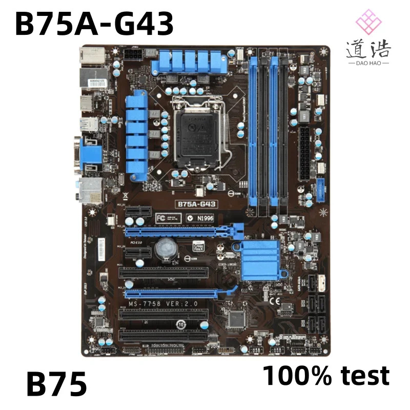 B75A-G43 마더보드32GB HDMI LGA 1155 DDR3 B75 메인보드 완전 WorkMA 리퍼
