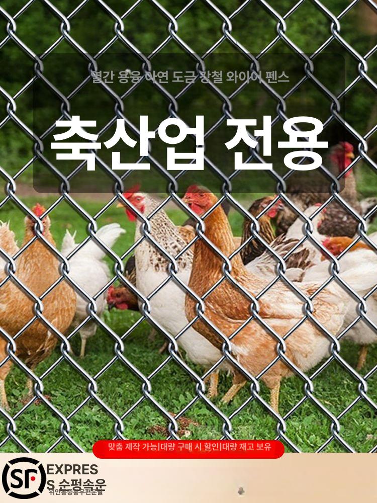 닭장 울타리망 안전 메쉬망 아연도금 능형망 축사 철망 사육장 구멍망 - 상세 이미지 5