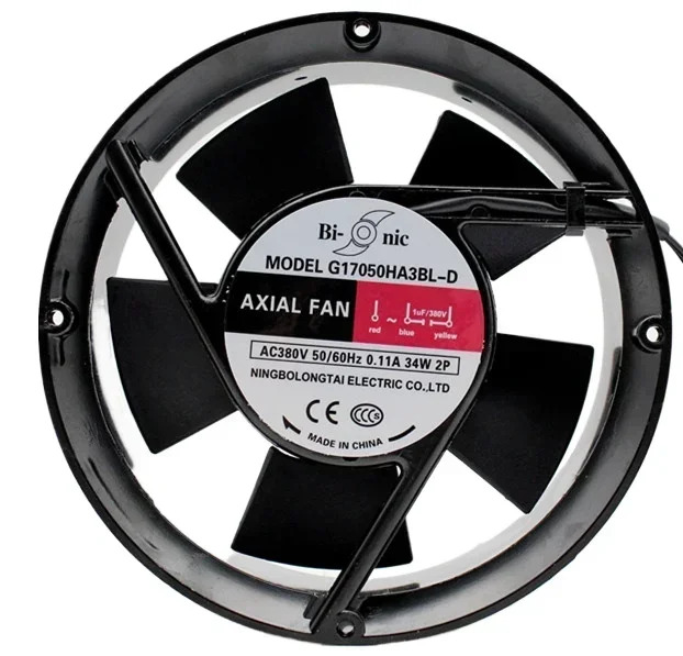 새 Bi nic 17CM G17050HA3BL-D AC380V 0.11A 34W 듀얼 볼 냉각팬