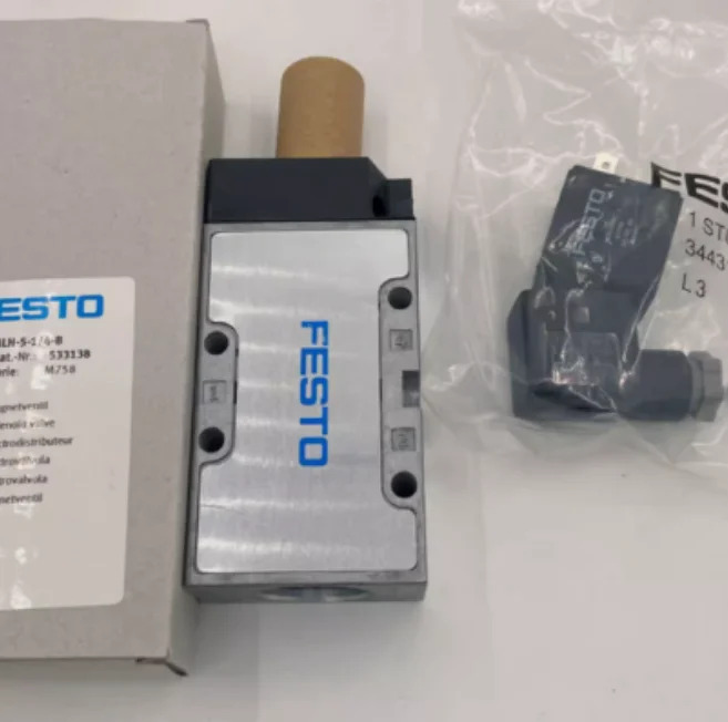 FESTO 오리지널 솔레노이드 밸브 533138-MLH-5-1/4-B 533137-MLH-5-1/8-B 신