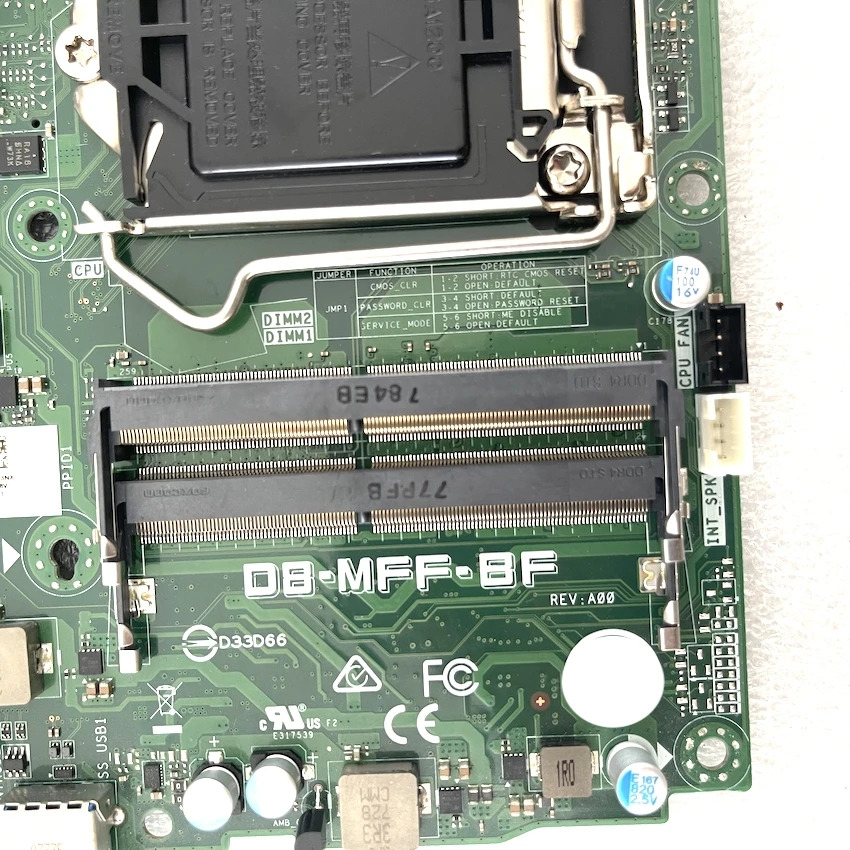 DELL Optiplex 3050 M MFF 마이크로 마더보드 D8-MFF-BF DB-MFF-BF CN-0JP3NX 0JP3NX JP3NX DDR4 리퍼 완료