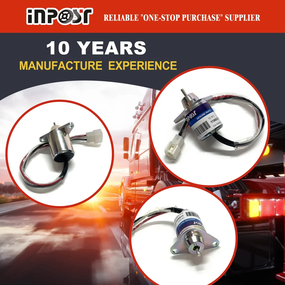 정지 솔레노이드 1503ES-12S5SUC5S 기계 엔진 부품 12V Yanmar 디젤 119653-77950