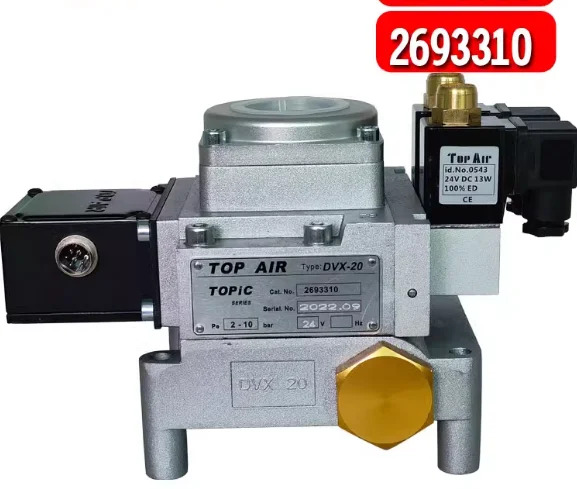 TOP AIR 듀얼 솔레노이드 밸브 DVX-15 2694206  24V 110V 220V 2694210 DVX-20 2693206 2693210 주제 시리즈