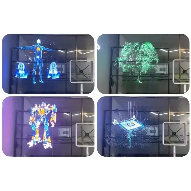 환기형 홀로 3D 공광고 디스플레이 야외 비디오 팬