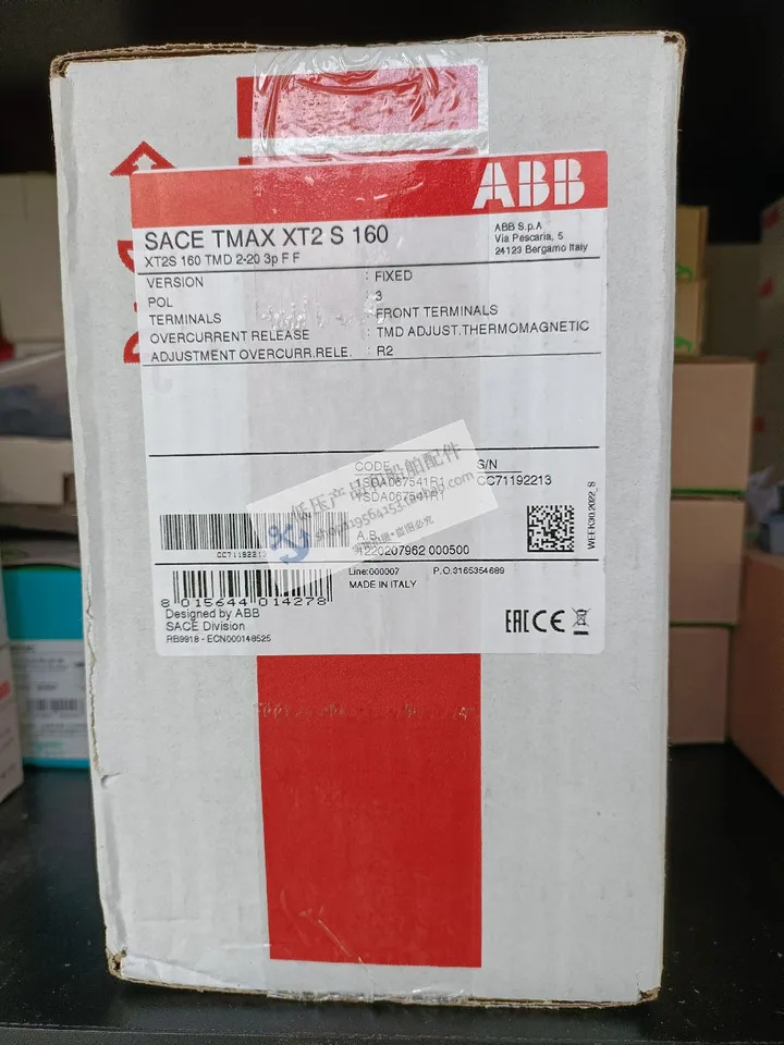 오리지널 ABB 플라스틱 케이스 스위치 XT 시리즈 XT2S160x 4-40 FF 3P 신