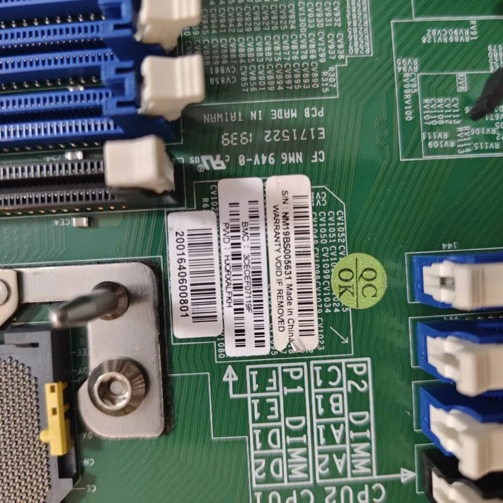 양방향 마더보드 C621 칩셋 LGA-3647 DDR4 2 PCI-E 3.0 X11DPi-N