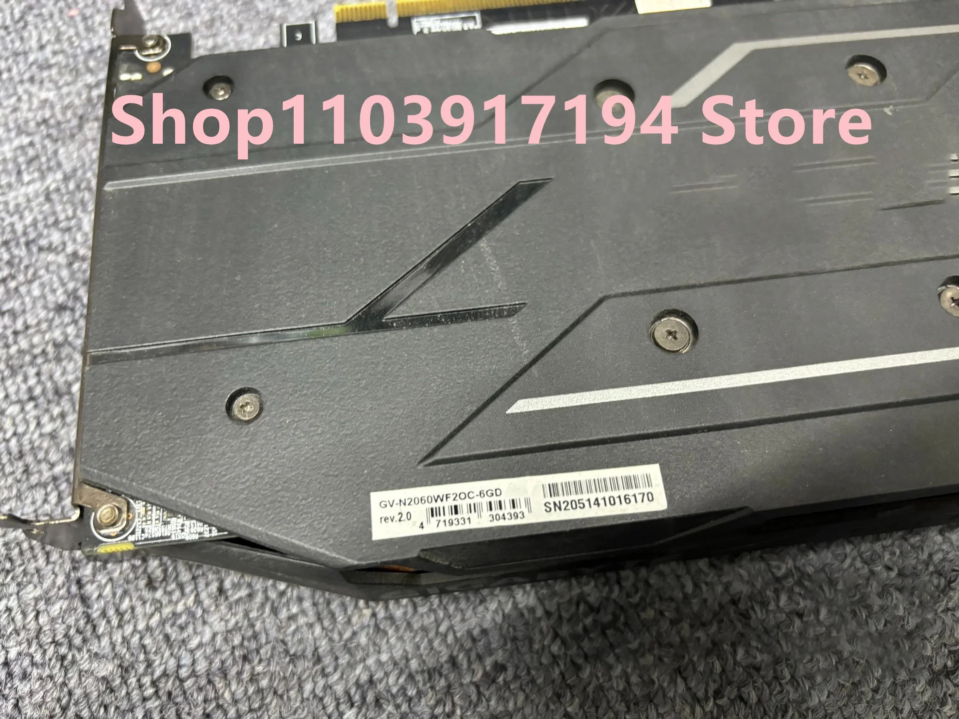 Gigabyte호환RTX2060 6G 디스플레이 카드 GV N2060WF2OC 6GD
