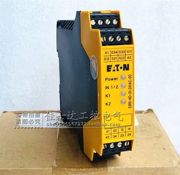 오리지널 ETN 이튼 안전 릴레이 ESR5-NO-31-24VAC-DC 24VAC/DC 포장