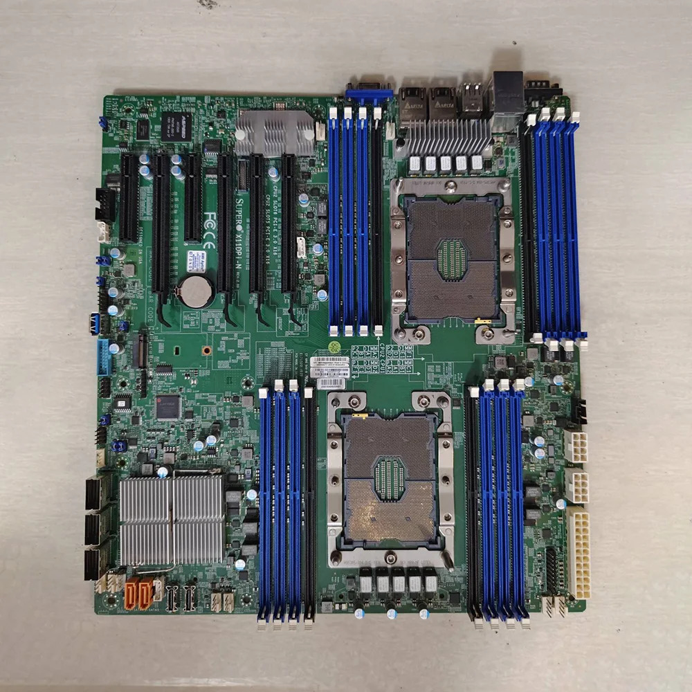 양방향 마더보드 C621 칩셋 LGA-3647 DDR4 2 PCI-E 3.0 X11DPi-N