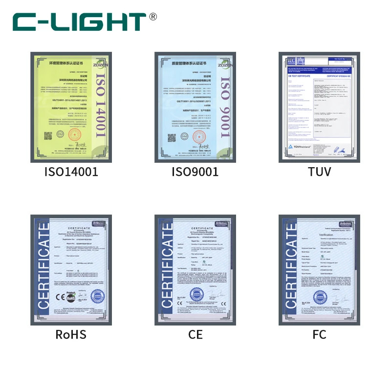C-LIGHT CL400GQDDER8 400GBase QSFPDD 400G LAN WDM ER8 40km 데이터 센터 솔루션 트랜시버 모듈