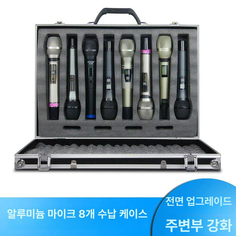 블랙 보관함 마이크케이스 공연 박스 상자 충격방지 거치대 행사 음향 수납 렉케이스 - 상세 이미지 4