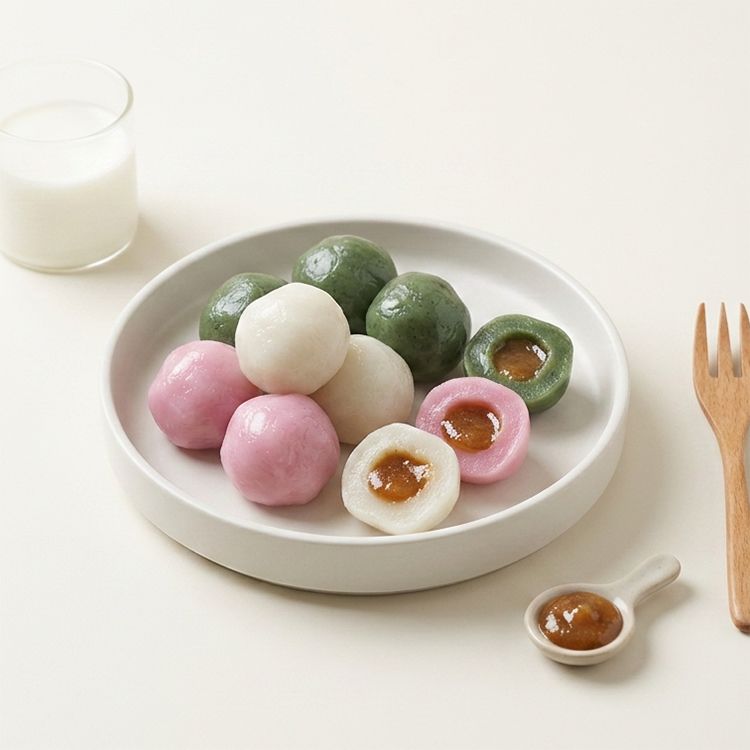 옛날 꿀떡 1kg 쫀득한 전통 떡 아침대용 간식 - 상품 이미지