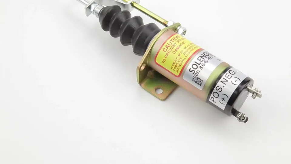 12v 푸시 풀 솔레노이드 366-07197 36607198 굴삭기 부품 디젤 엔진 24V 발전기 밸브 36607197