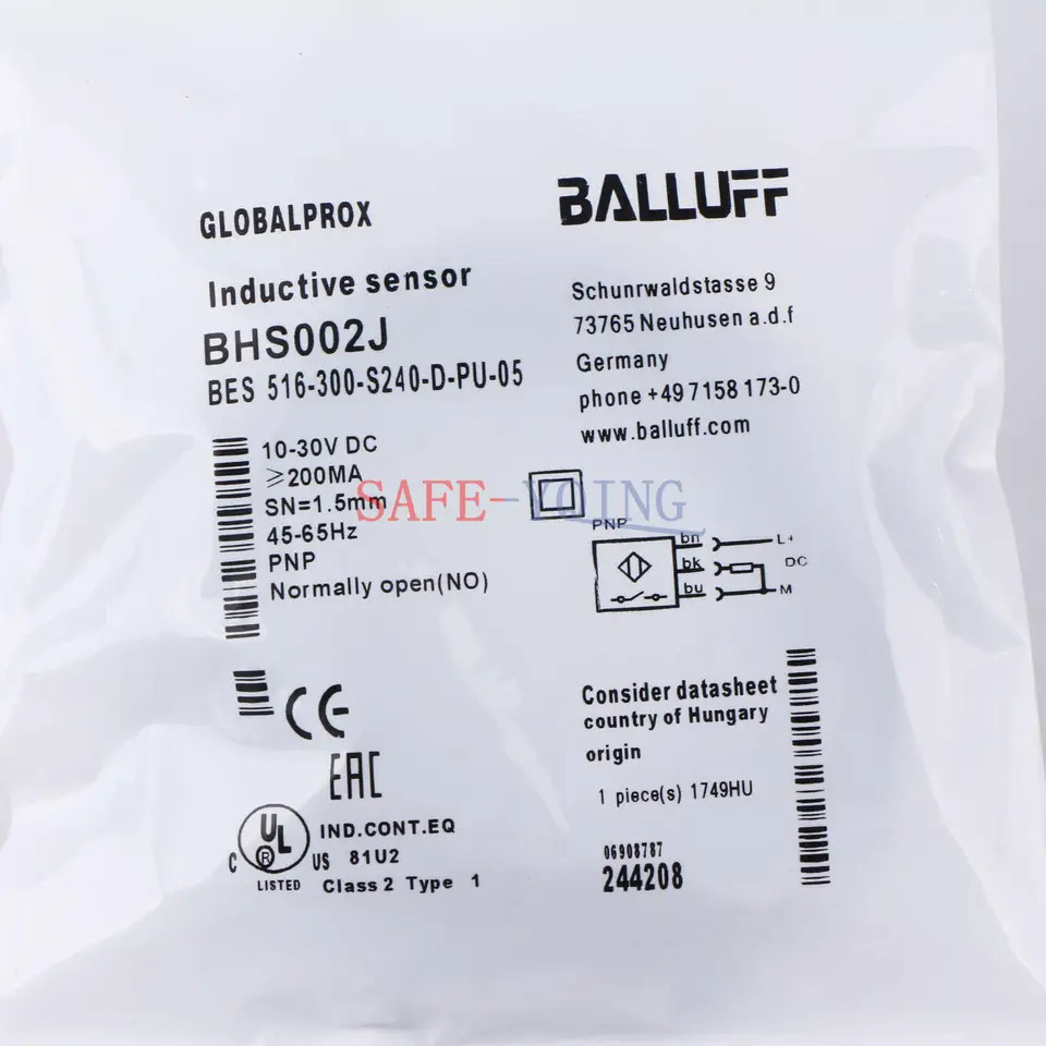 BALLUFF BES 광전 확산 센서 516-300-S240-D-PU-05 BHS002J 신