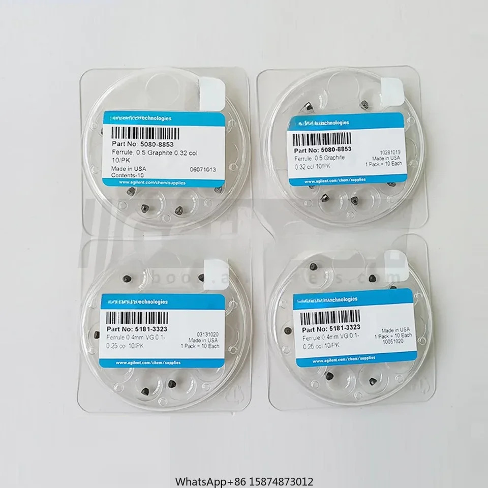 Agilent 흑연 페룰 5080-8853 숏 0.5mm Id 0.1 0.32mm 컬럼 10/pk