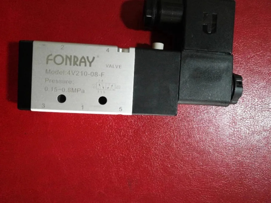FONRAY 공압 솔레노이드 밸브 4V220-08H 4V210-08H 4V210-08-F 4V220-08-F 4V310-10-F 3V210-08 AC220V DC24V AC110
