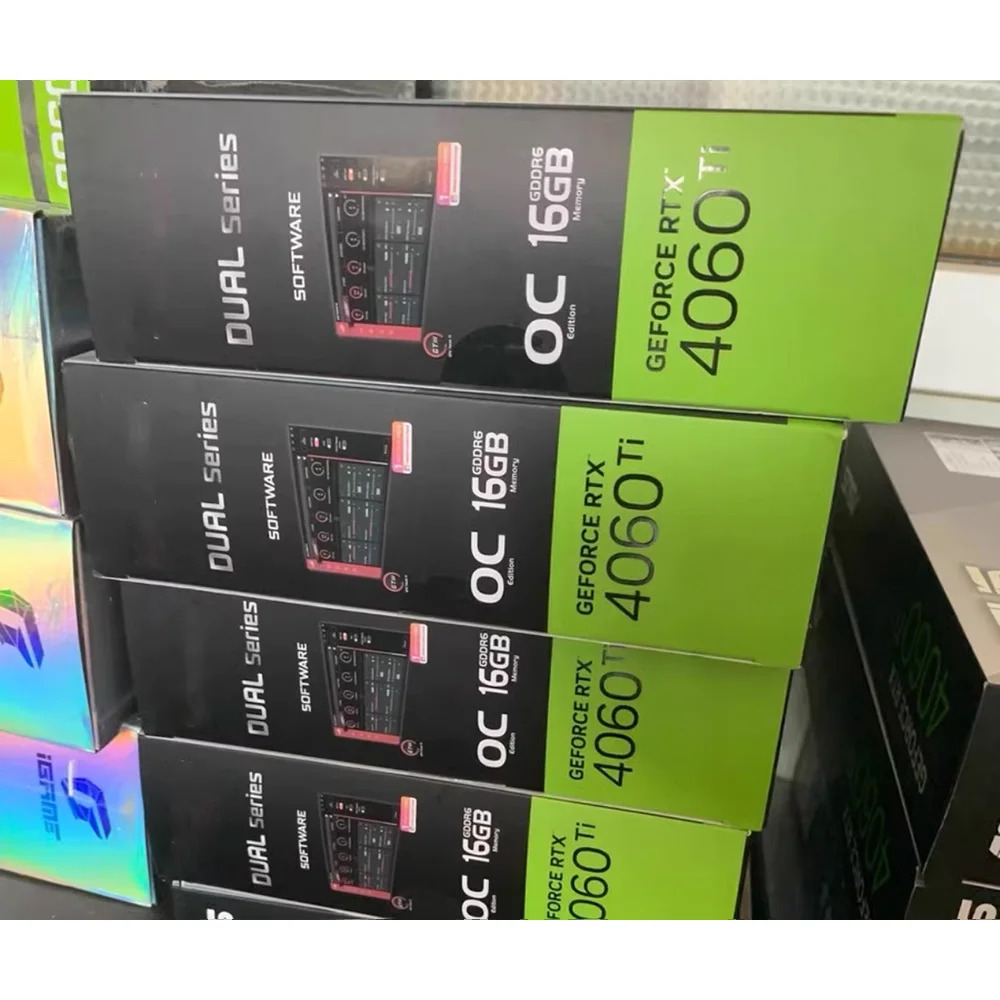 ASUS호환 듀얼 지포스 RTX4060TI-O16G EVO OC 16GB 비디오 카드RTX4060TI 1개
