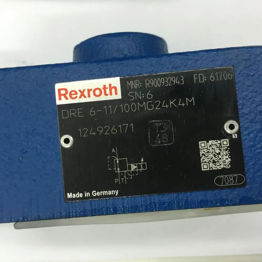렉스로스 비례 감소 밸브 MNR R900932943 DRE 6-11/100MG24KM DRE6-1X/100MG24K4M 유압