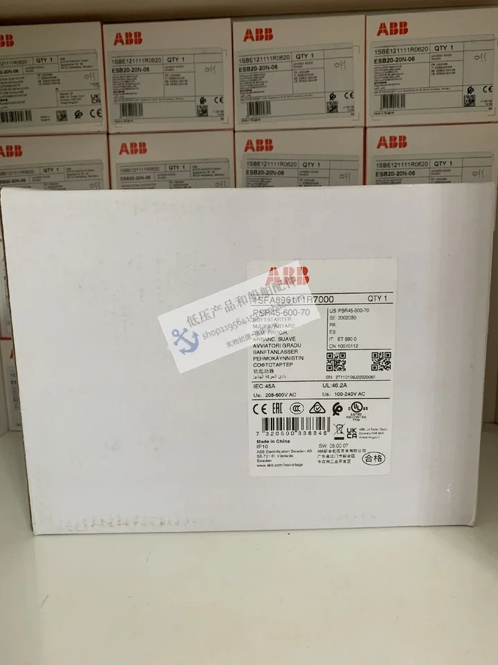오리지널 ABB 컴팩트 소프트 스타터 PSR45-600-70 AC100-240V 22kW 60H