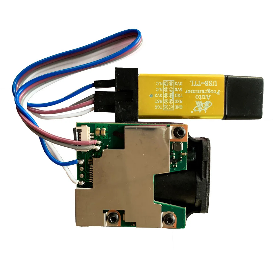 ASCII 코드로 0.2mm 해상도 통합 레이저 거리 측정기 모듈 센서