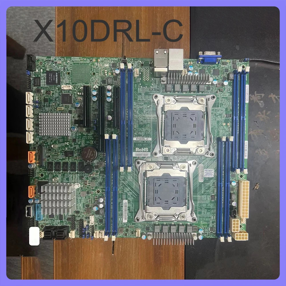 듀얼 소켓 슈퍼마이크로 마더보드 X10DRL-C R3 LGA 2011 Xeon 프로세서 E5-2600 v4 / v3 군 지원