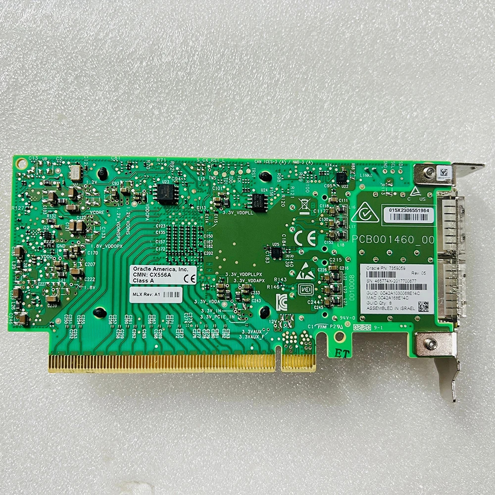 멜라녹스 100G cx556A경우 7359059  SUN 듀얼 포트 10기가비트 네트워크 어댑터 MCX556A-ECAT