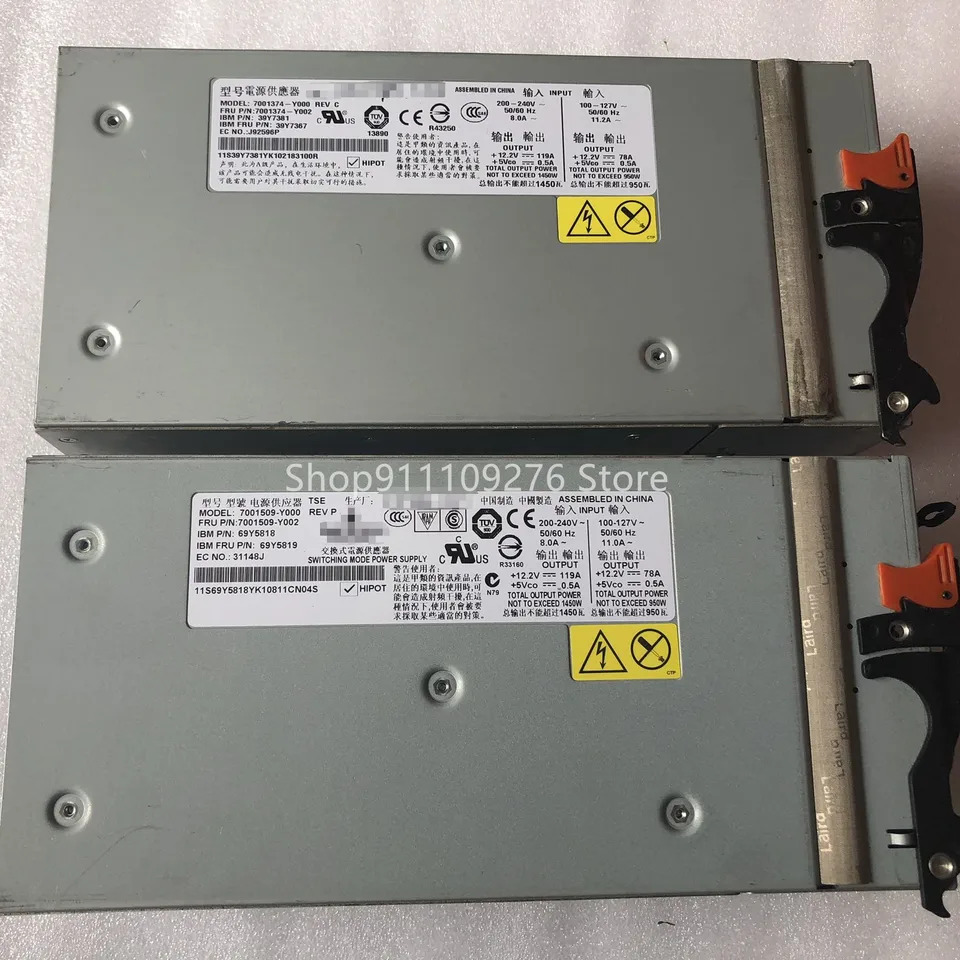 IBM 전원공급장치오리지널 리퍼 PSU 1450W 7001509-Y000 7001509-Y002 69Y5819 7001374-Y000 7001374-Y002 39Y7367