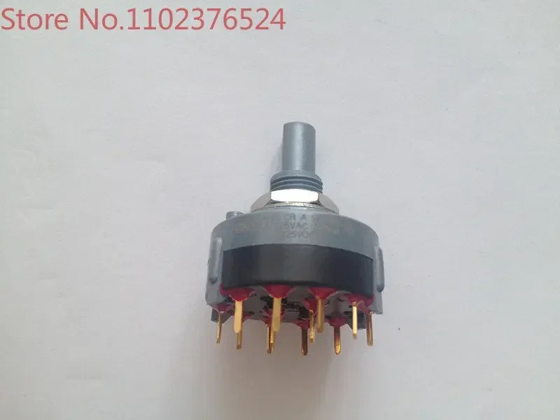 금도금 듀얼 폴 로터리 스위치 밴드 A20503RNCGE 5A125V 12핀 5 포지션